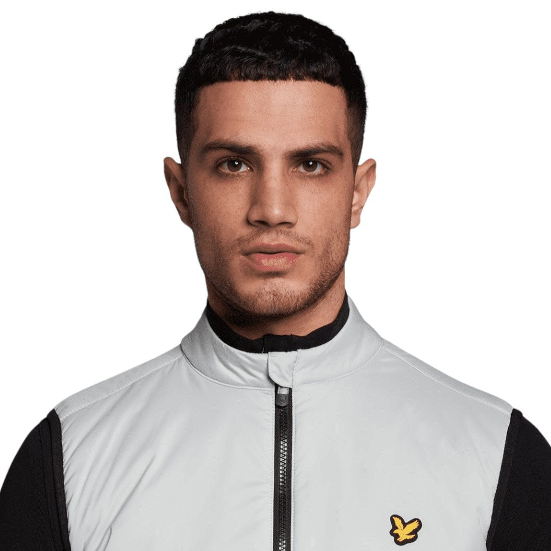 Lyle & Scott Full Zip Golf Gilet JK1380G | Grey – Clarkes Golf