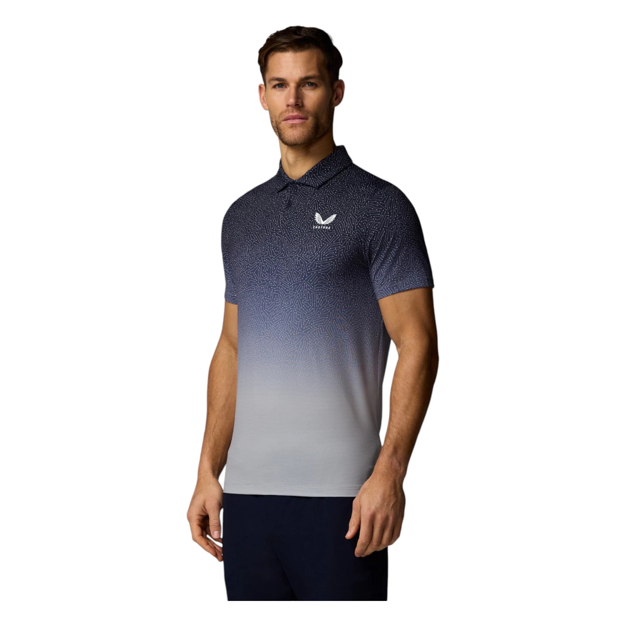 Castore Map Printed Golf Polo Shirt MLM00067CAS