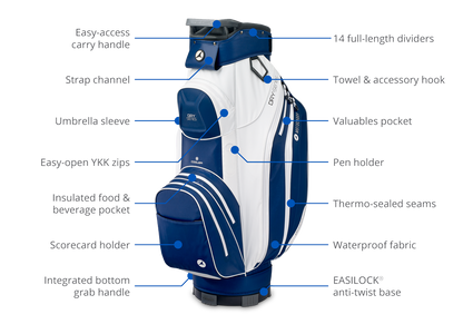 Motocaddy 2025 Dry Series Waterproof Golf Cart Bag