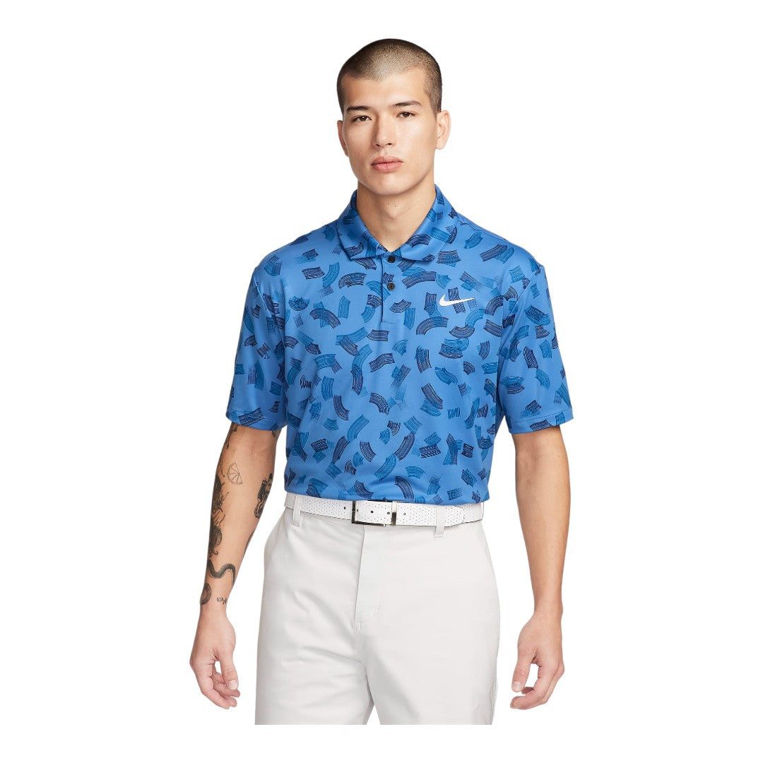 Nike Dri-Fit Tour Micro Print Golf Polo Shirt FD5735