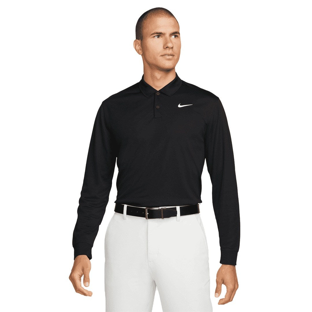 Nike Dri-Fit Victory Solid LS Golf Polo Shirt DN2344