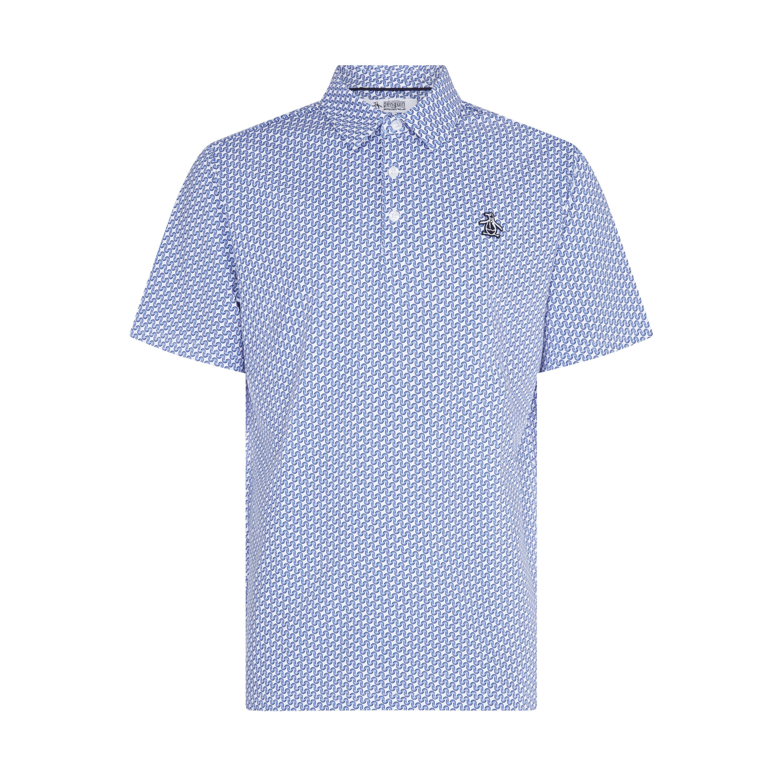 Original Penguin All Over Heritage Golf Polo Shirt OGKFE015