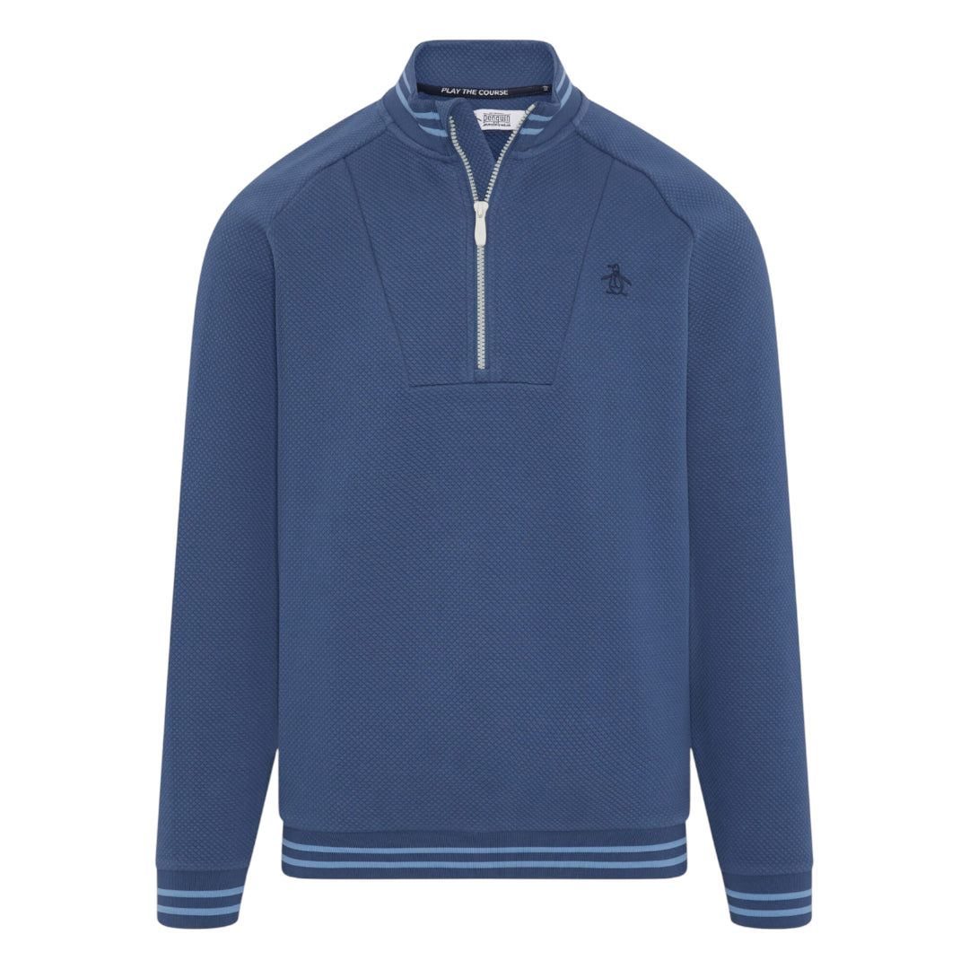 Original Penguin Midweight Mixed Media Golf 1/4 Zip OGKFF007