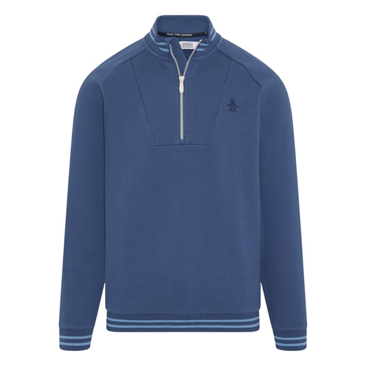 Original Penguin Midweight Mixed Media Golf 1/4 Zip OGKFF007
