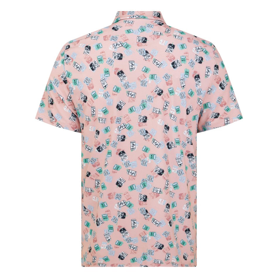 Original Penguin Pete’s Travel Tag Caddy Golf Polo Shirt OGKSF014