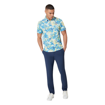 Original Penguin Ibiza Earl Print Golf Polo Shirt OGKSF021