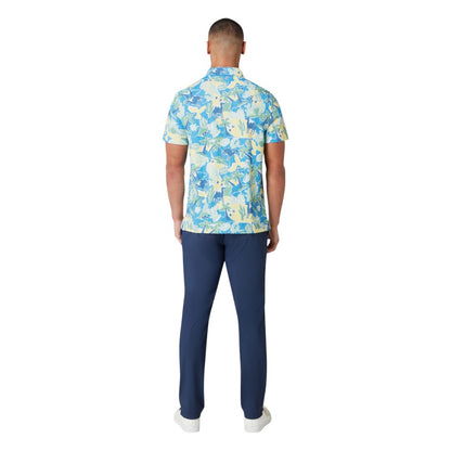 Original Penguin Ibiza Earl Print Golf Polo Shirt OGKSF021