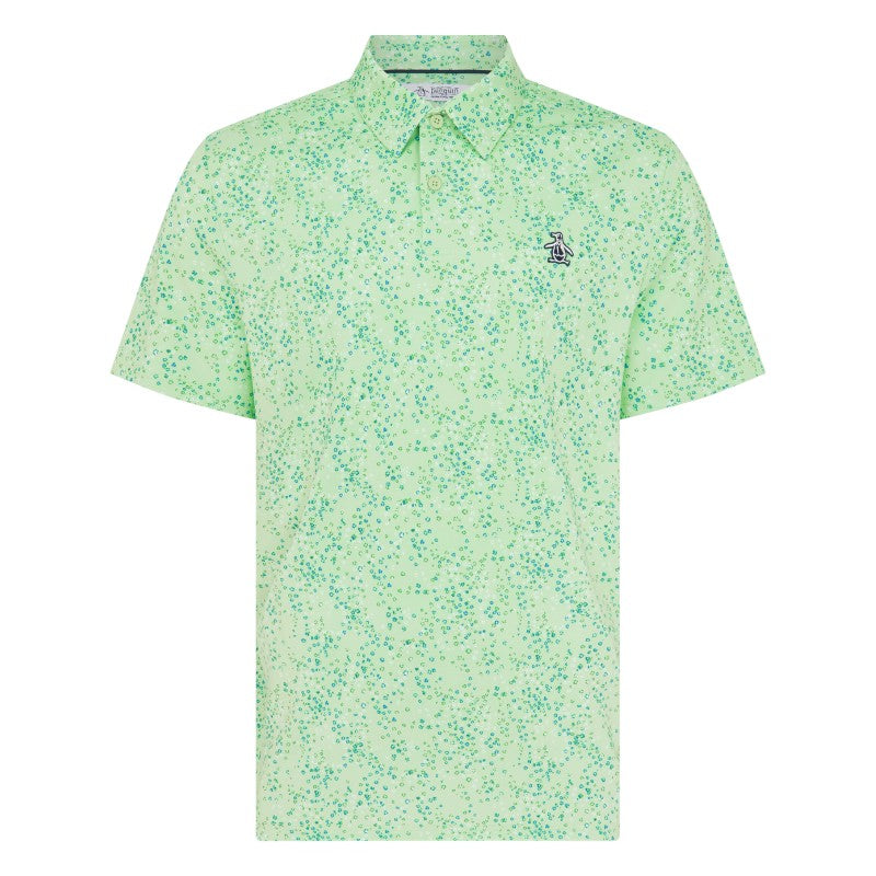 Original Penguin All-Over Micro Abstract Print Golf Polo OGKSF025