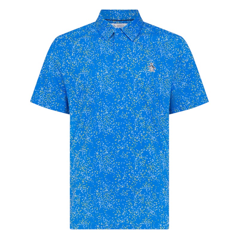 Original Penguin All-Over Micro Abstract Print Golf Polo OGKSF025