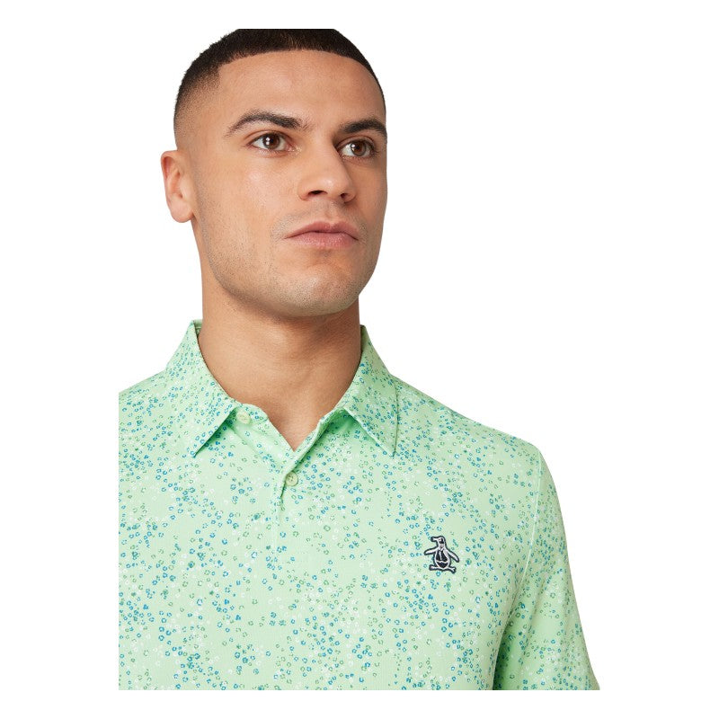 Original Penguin All-Over Micro Abstract Print Golf Polo OGKSF025
