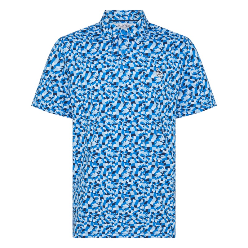 Original Penguin All-Over Underwater Mosaic Golf Polo OGKSF027