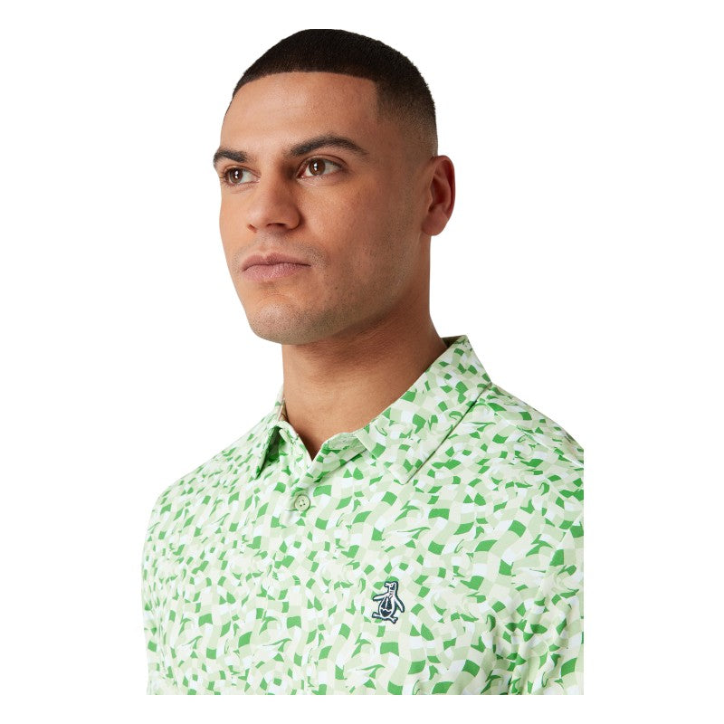 Original Penguin All-Over Underwater Mosaic Golf Polo OGKSF027