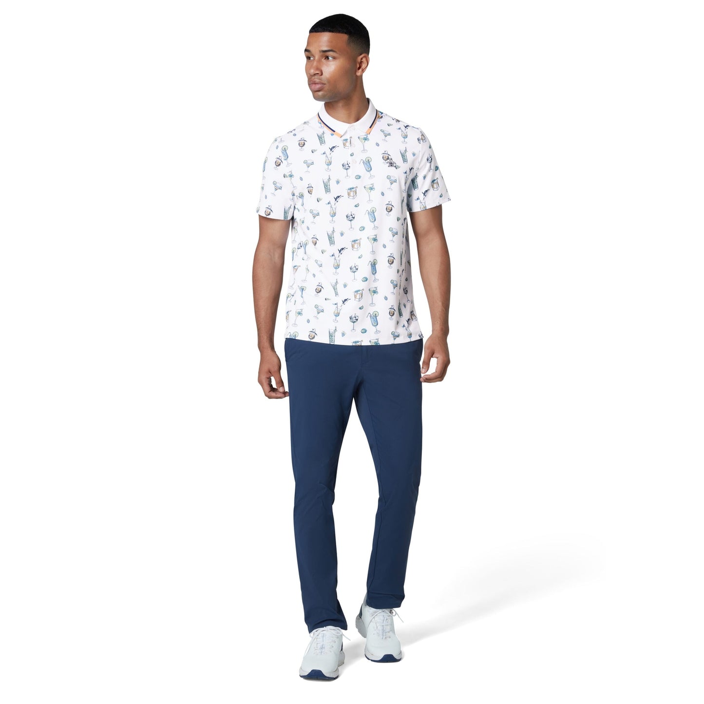 Original Penguin All Over 19th Golf Polo Shirt OGKFE019