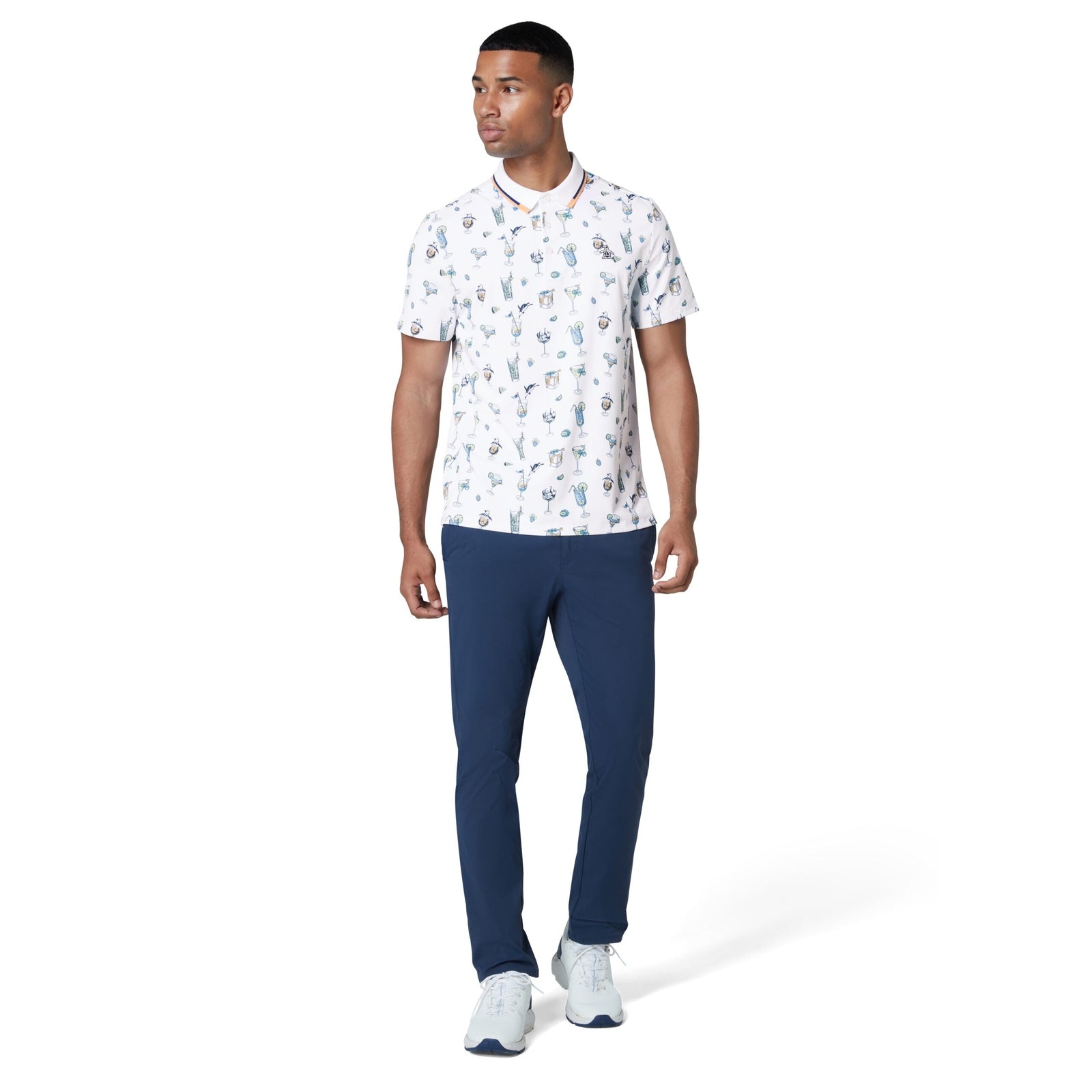 Original Penguin All Over 19th Golf Polo Shirt OGKFE019