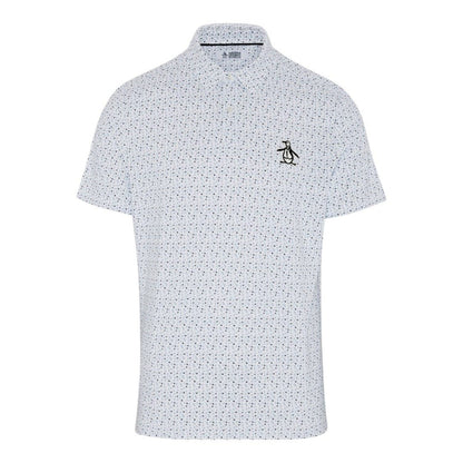 Original Penguin All Over Ball Print Golf Polo Shirt OGKSE021