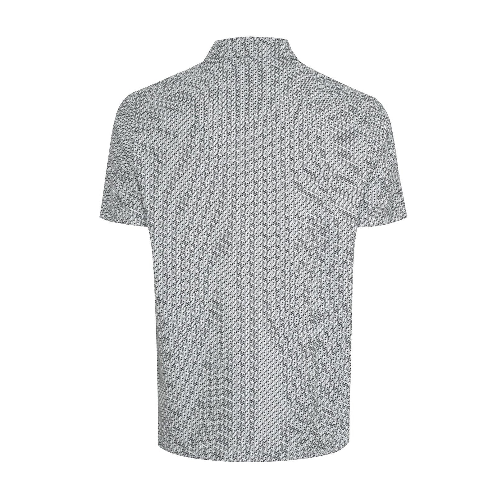 Original Penguin Geo Print Polo Shirt OGKSC030 Cloisonne 495
