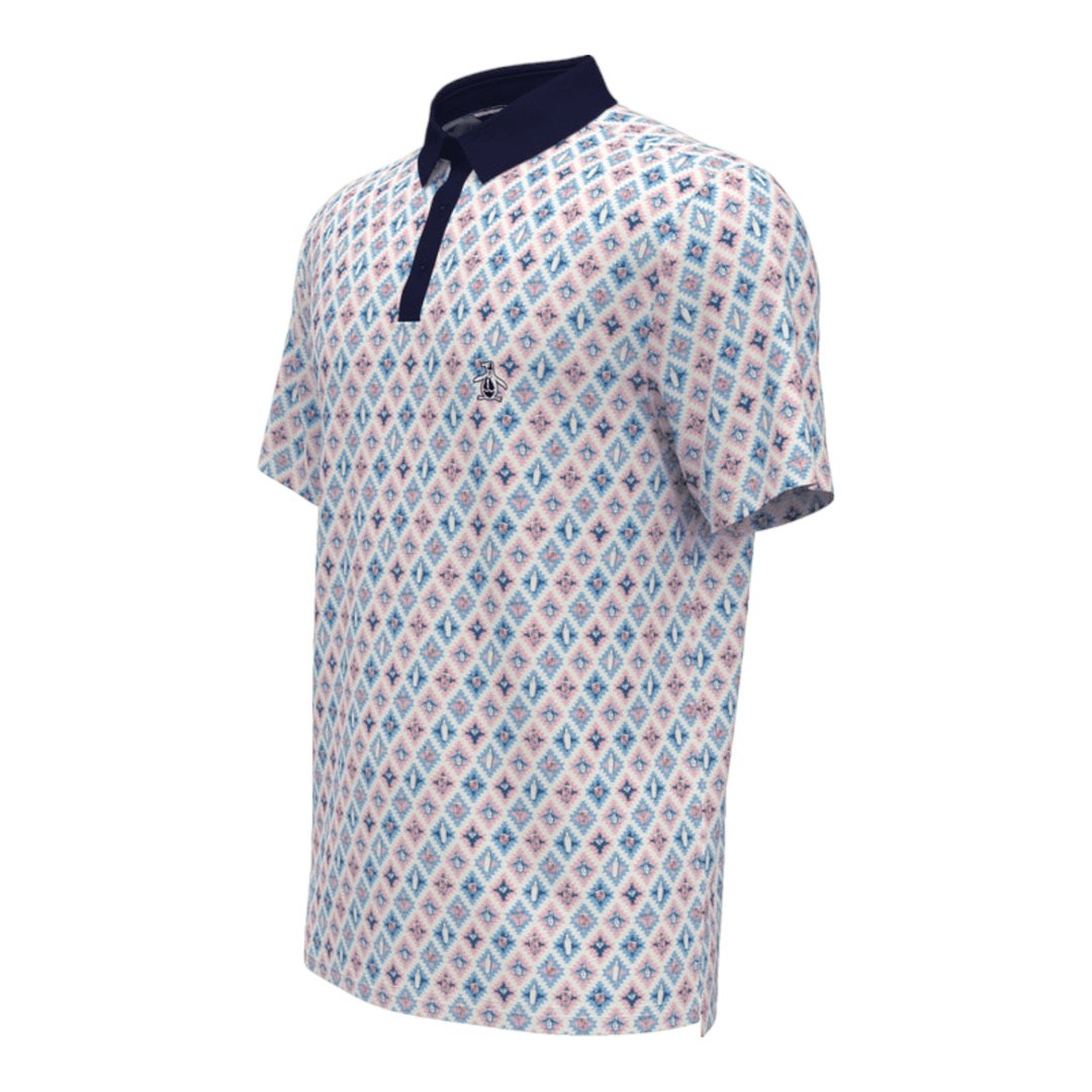 Original Penguin Golf Atomic Cocktail Print Golf Polo Shirt OGKFD031