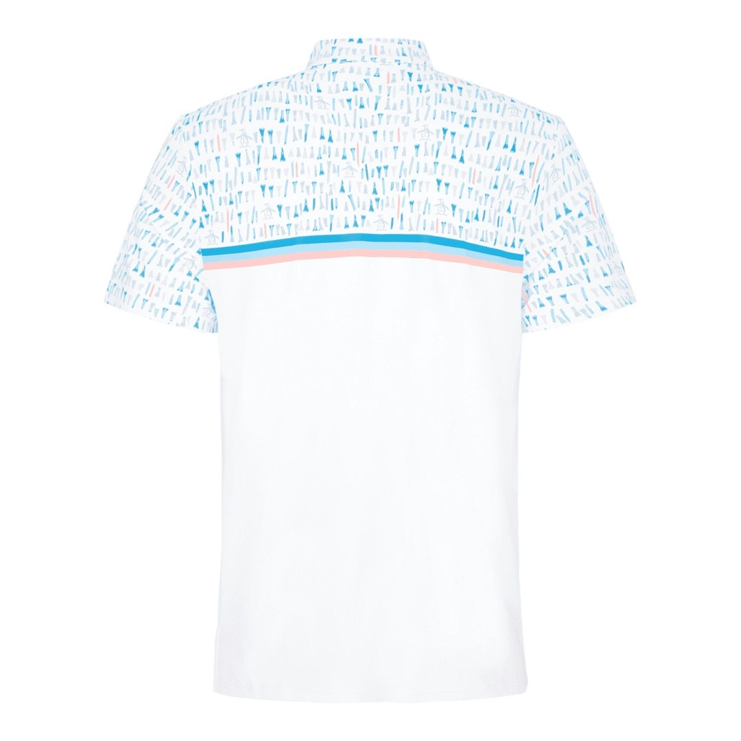 Original Penguin Golf Broken Tees Print Golf Polo Shirt OGKFD033