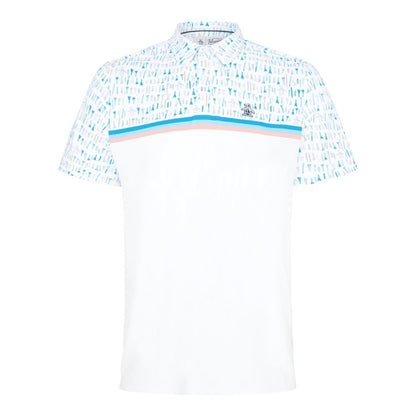 Original Penguin Golf Broken Tees Print Golf Polo Shirt OGKFD033