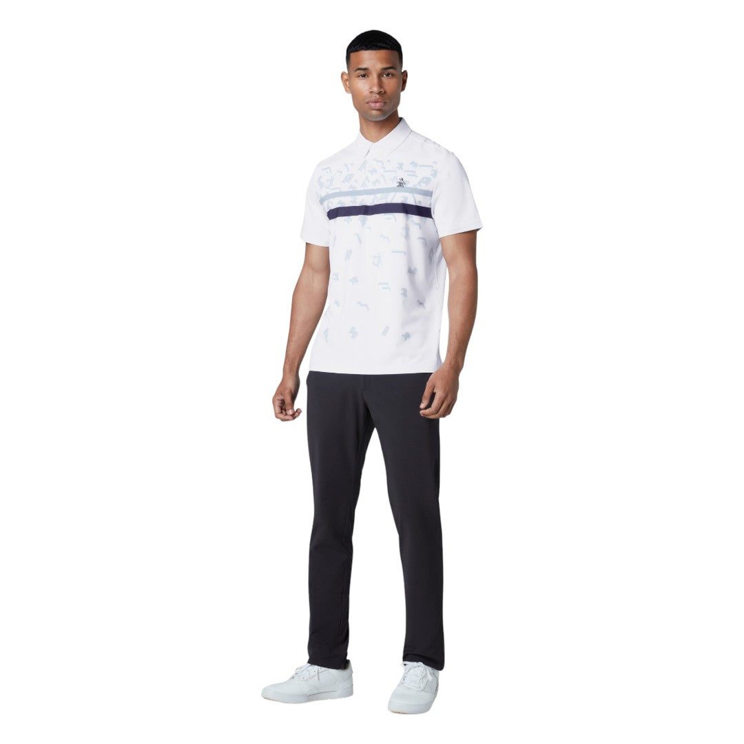 Original Penguin Got Game Eng Stripe Golf Polo Shirt OGKFE012