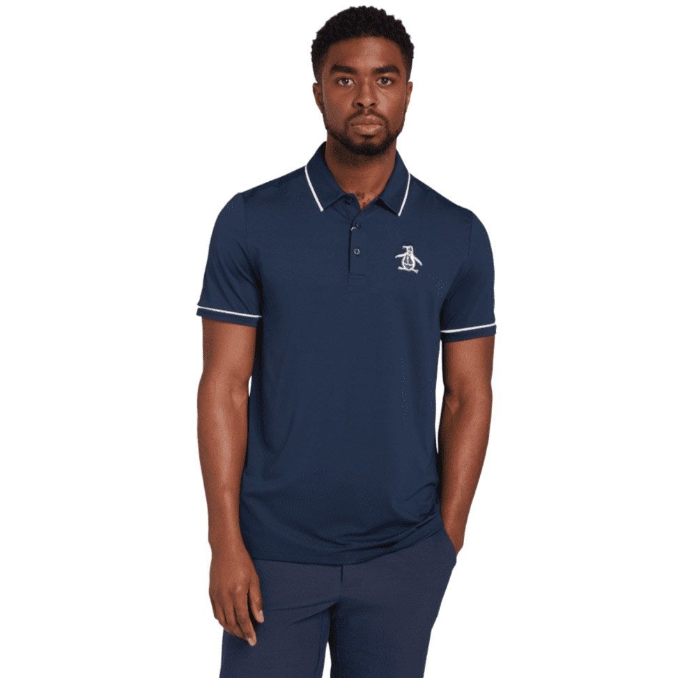 Original Penguin Heritage Golf Polo Shirt OGKSD008 | Navy