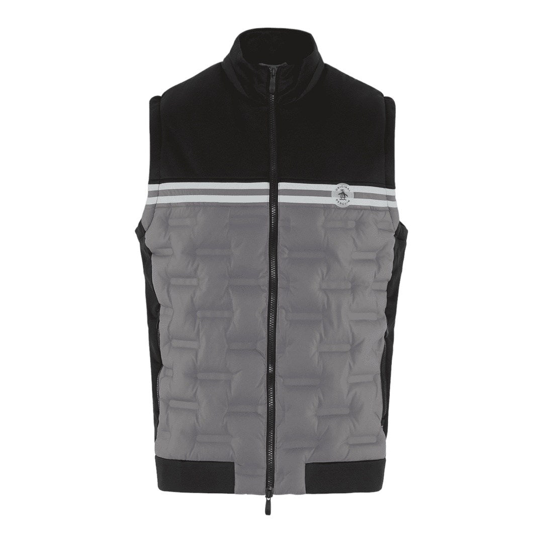 Original Penguin Insulated Mixed Media 80's Golf Vest OGVFD024