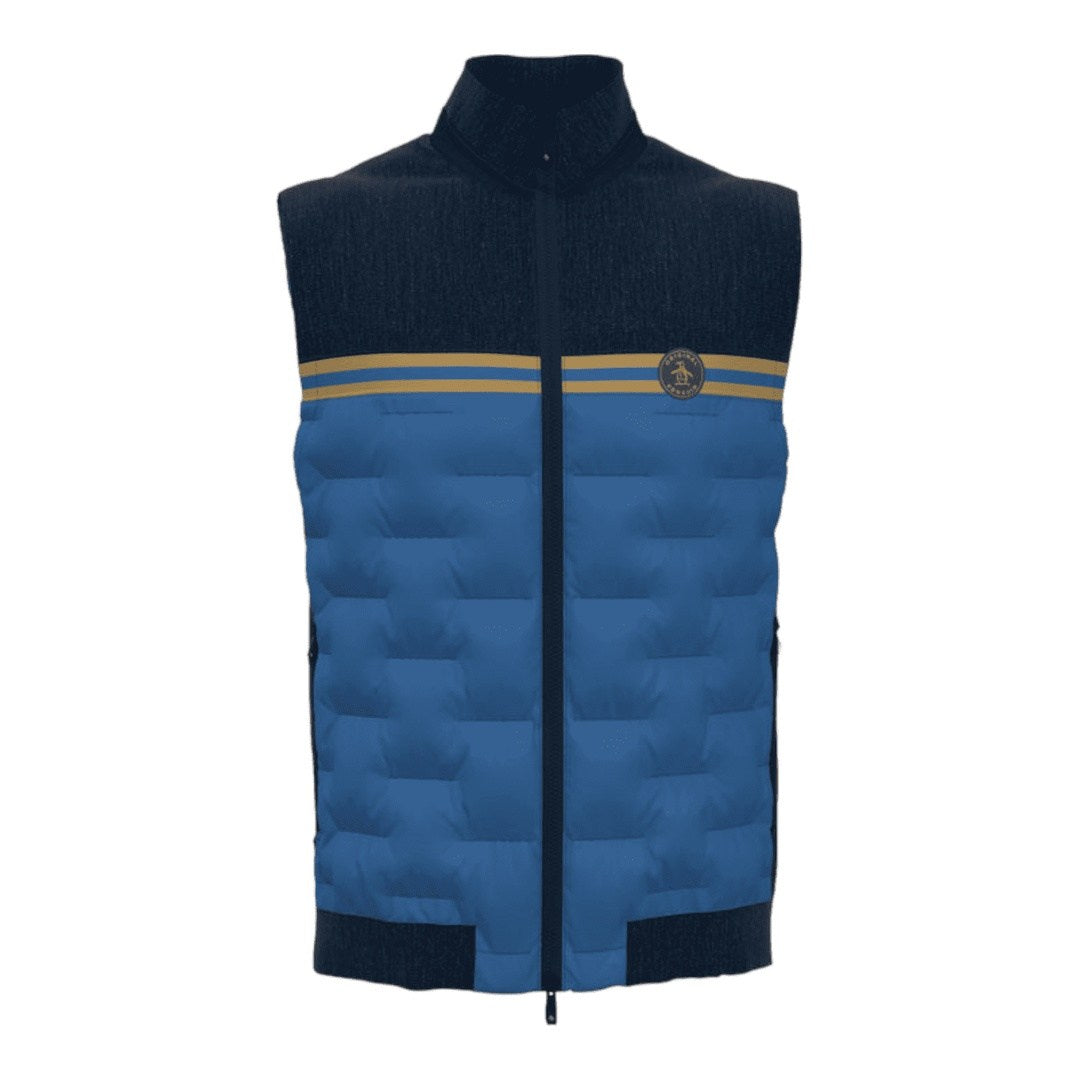 Original Penguin Insulated Mixed Media 80's Golf Vest OGVFD024