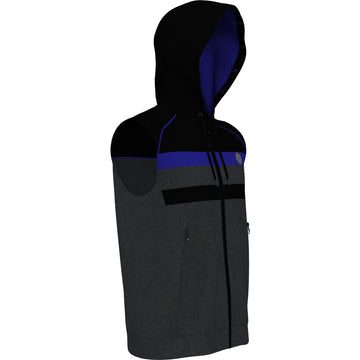 Original Penguin Mixed Media Hoodie Golf Vest OGKSD057