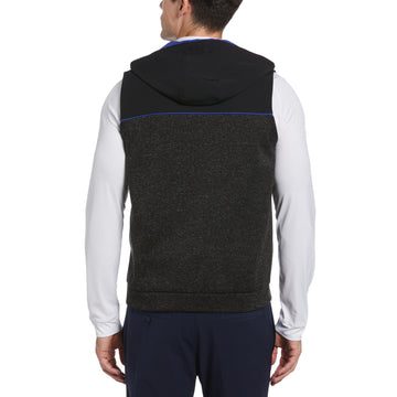 Original Penguin Mixed Media Hoodie Golf Vest OGKSD057