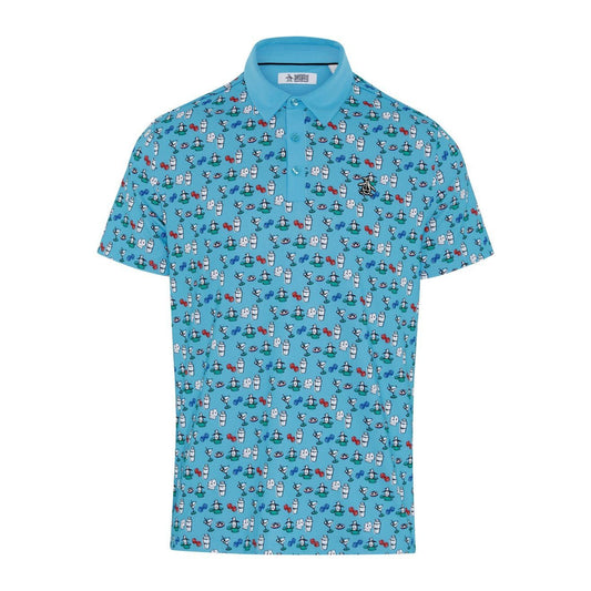 Original Penguin The Player Print Golf Polo Shirt OGKSE019