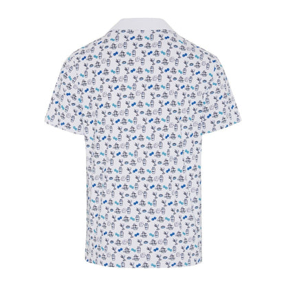 Original Penguin The Player Print Golf Polo Shirt OGKSE019