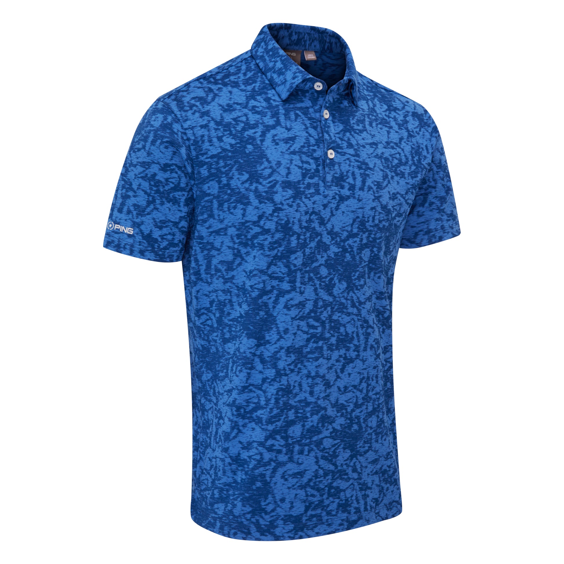 Ping Marek Camo Jacquard Golf Polo Shirt P03784