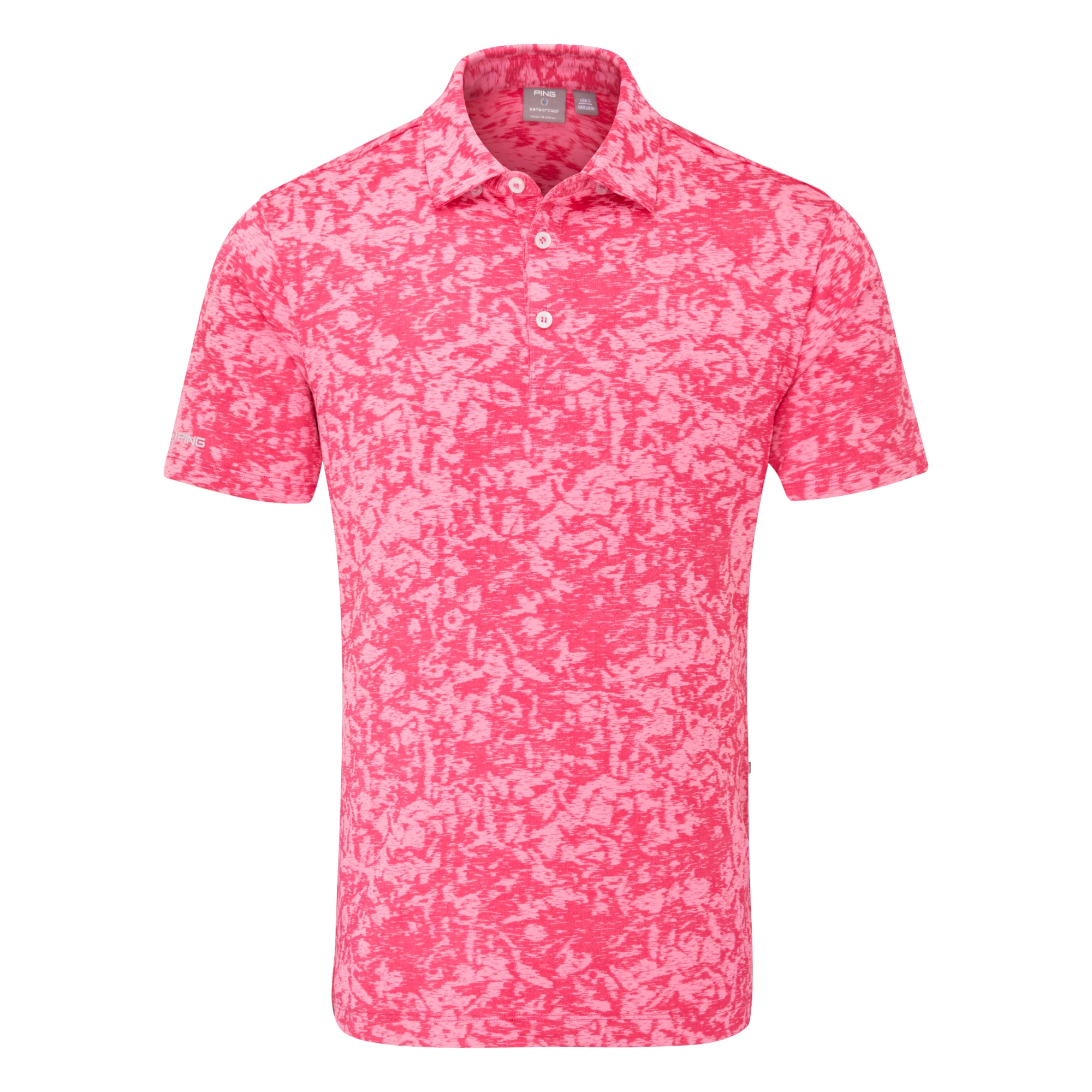 Ping Marek Camo Jacquard Golf Polo Shirt P03784