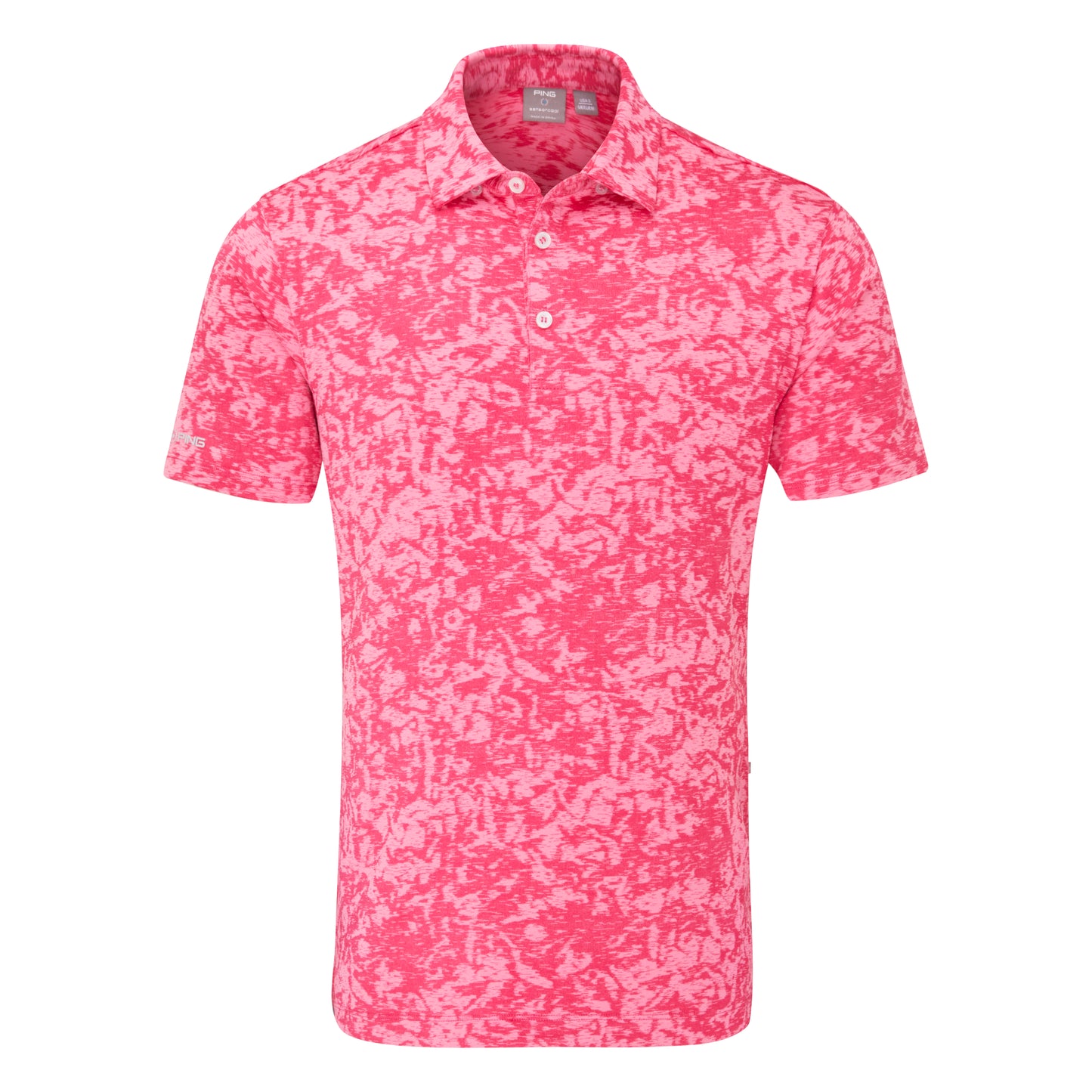 Ping Marek Camo Jacquard Golf Polo Shirt P03784