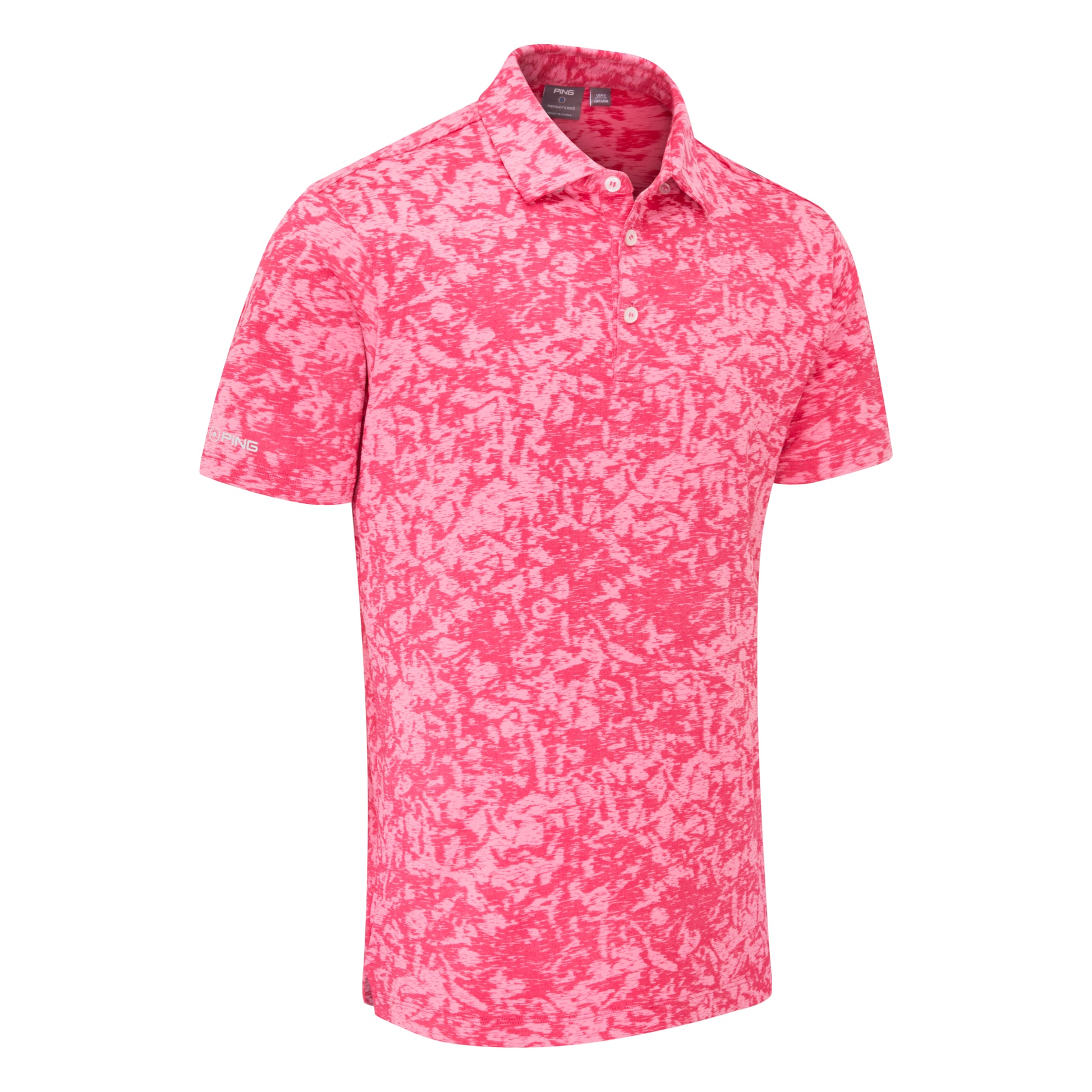 Ping Marek Camo Jacquard Golf Polo Shirt P03784