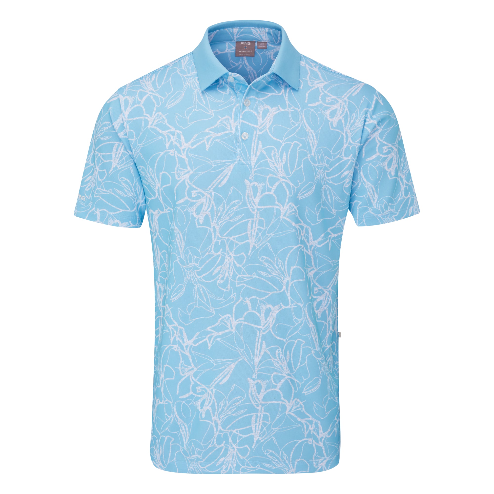 Ping Orlando Printed Golf Polo Shirt P03785