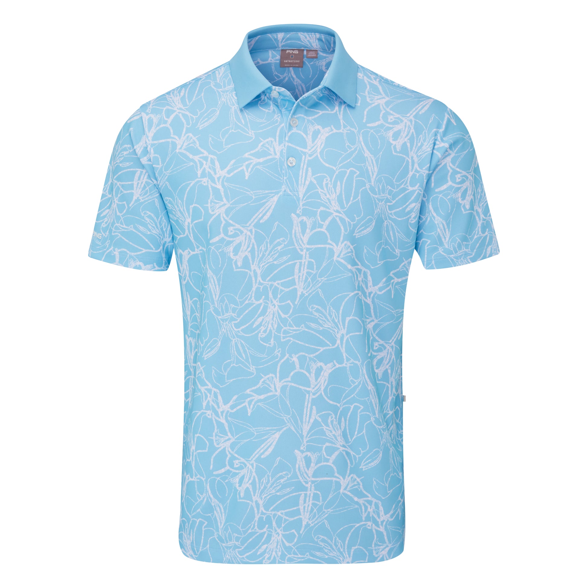 Ping Orlando Printed Golf Polo Shirt P03785
