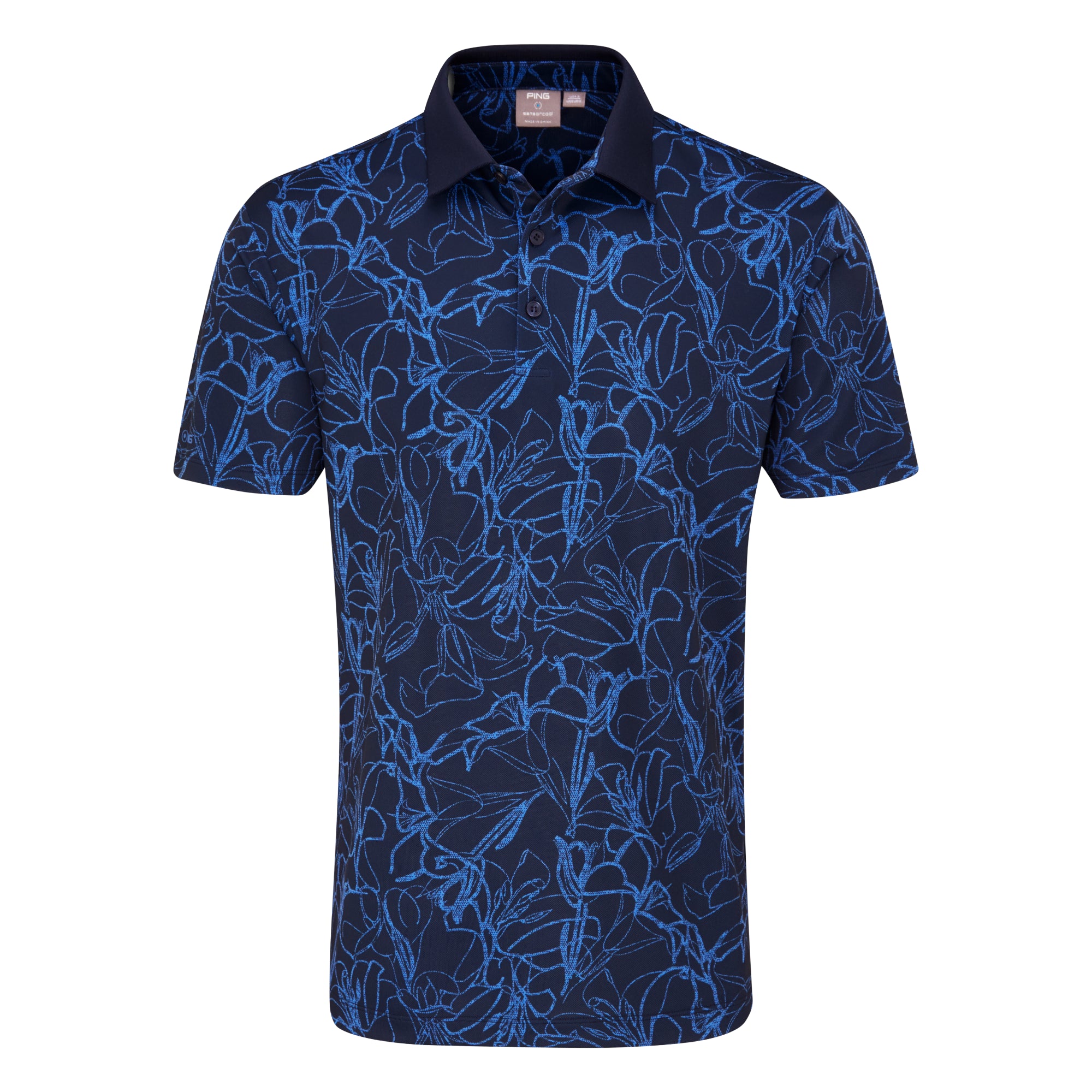 Ping Orlando Printed Golf Polo Shirt P03785