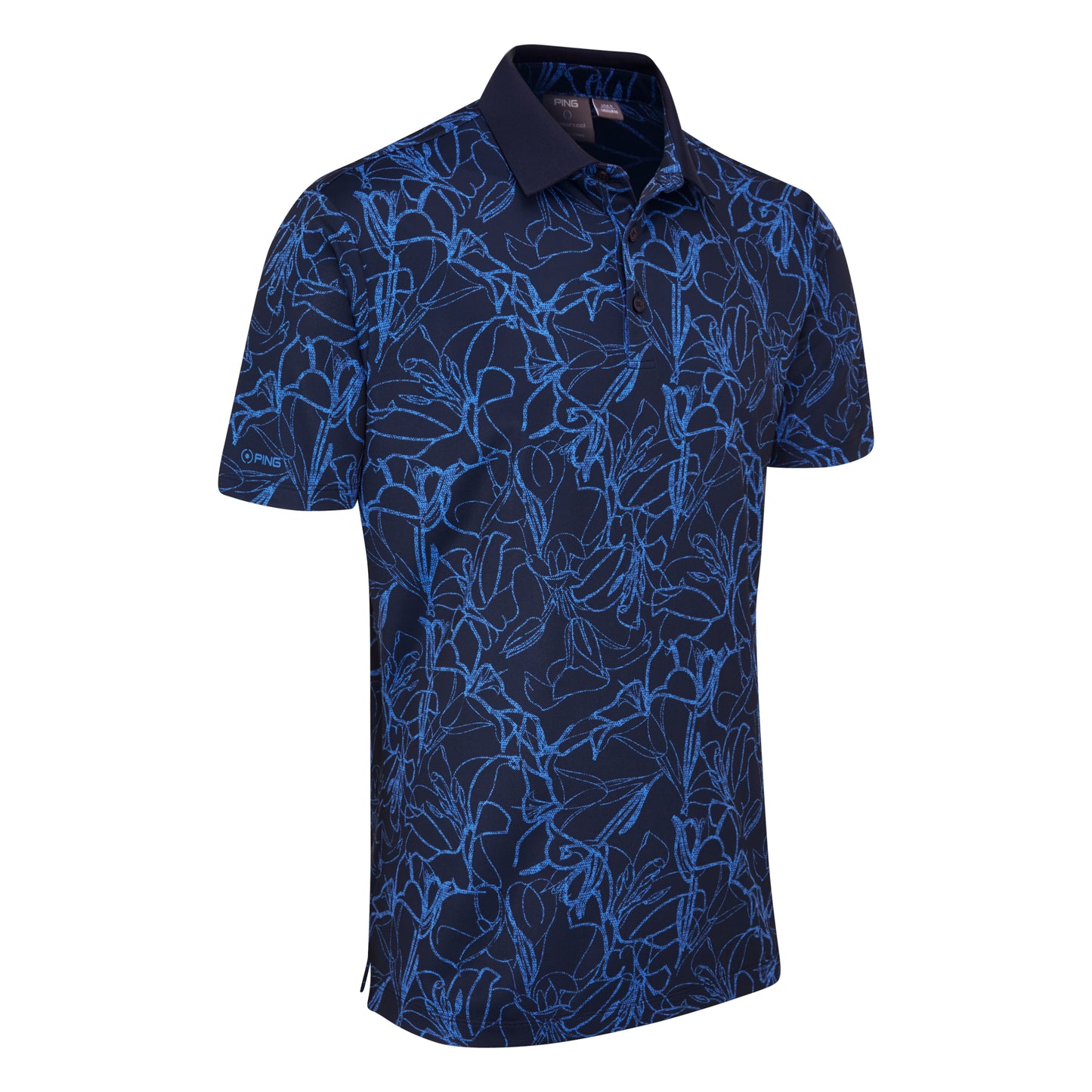 Ping Orlando Printed Golf Polo Shirt P03785