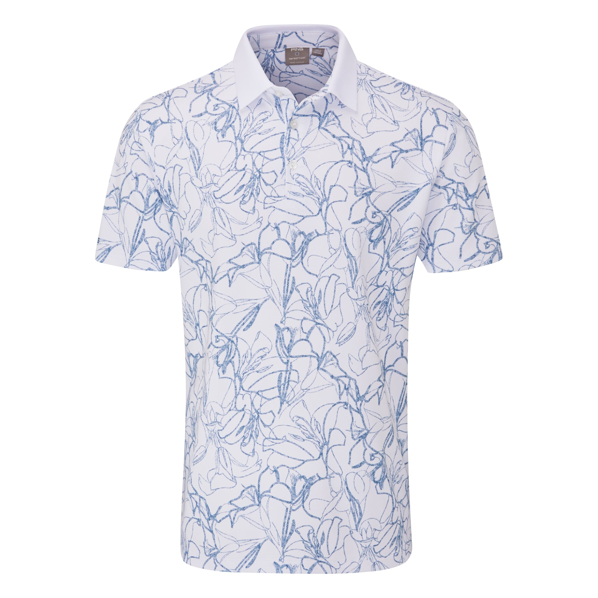 Ping Orlando Printed Golf Polo Shirt P03785