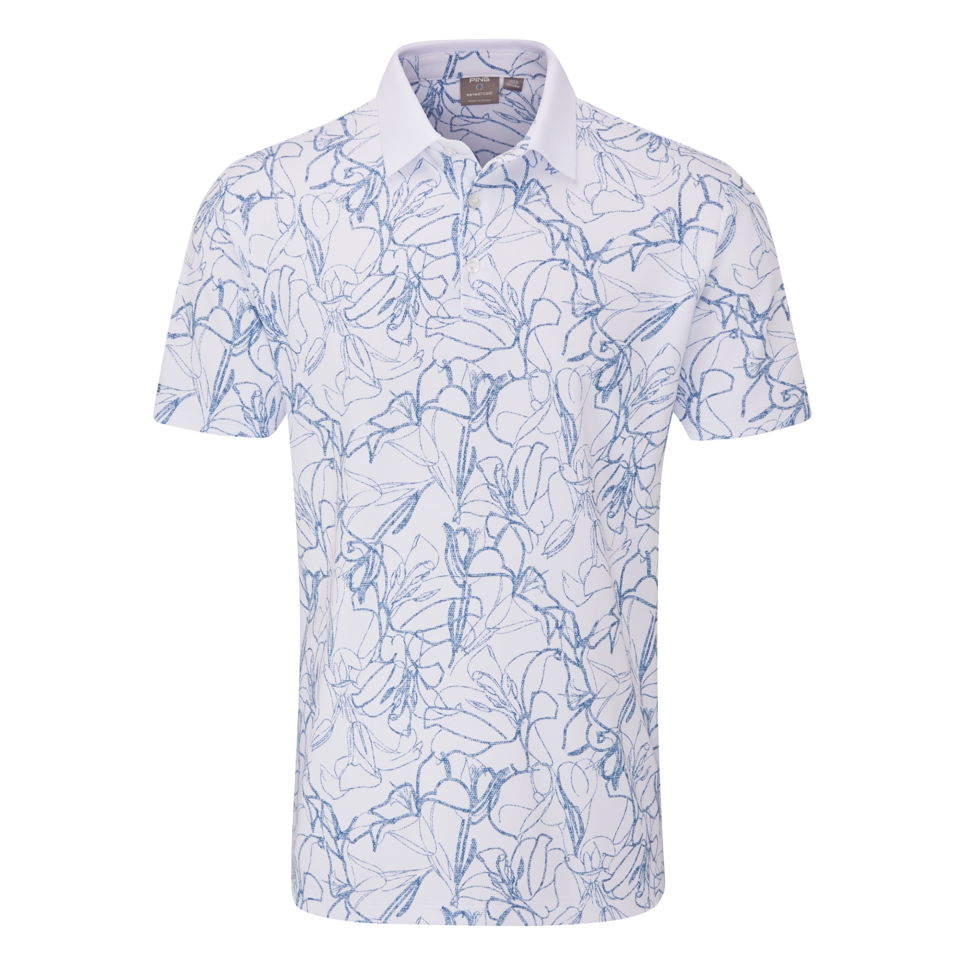 Ping Orlando Printed Golf Polo Shirt P03785