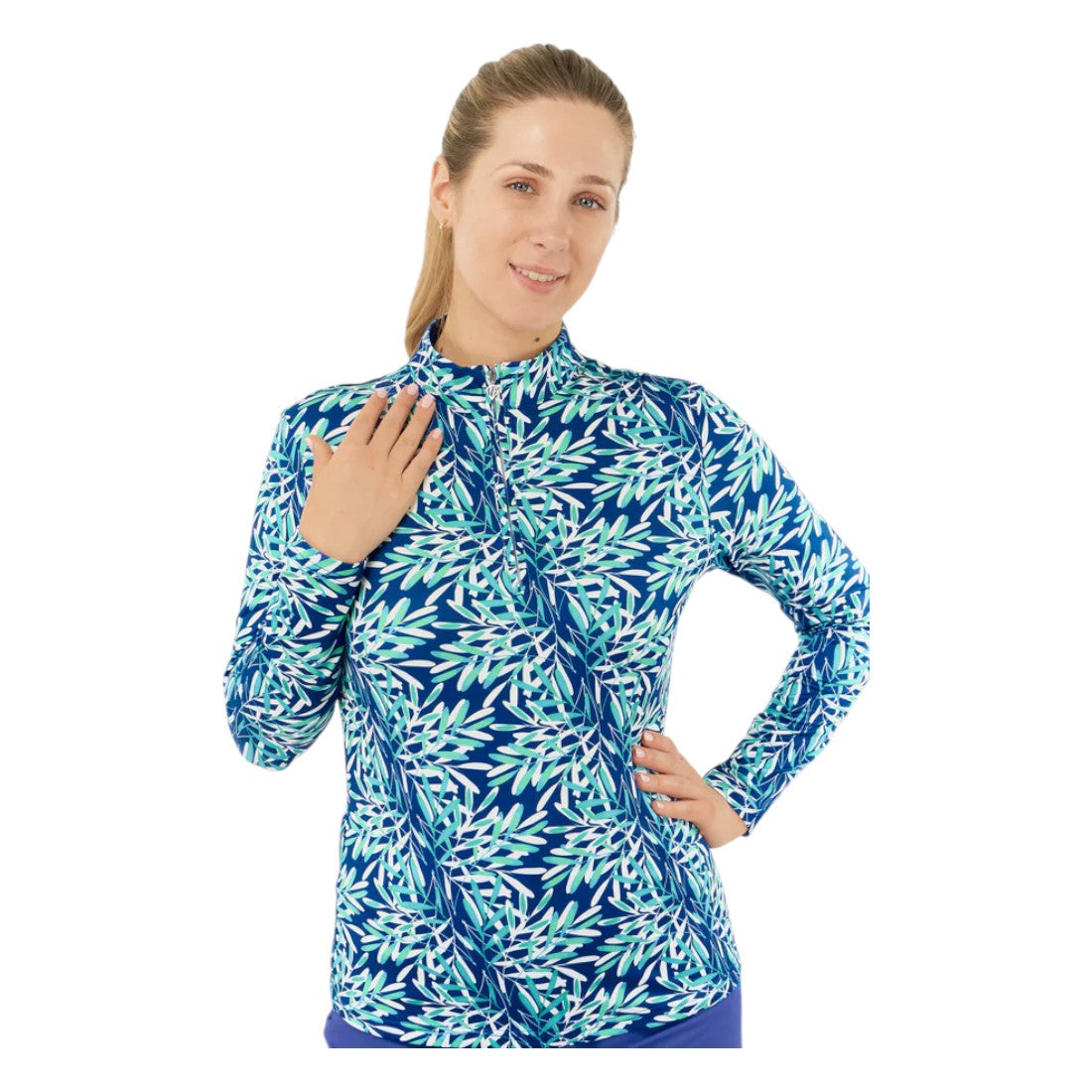 Pure Golf Ladies Serenity Long Sleeve Zip Golf Top PG-52441