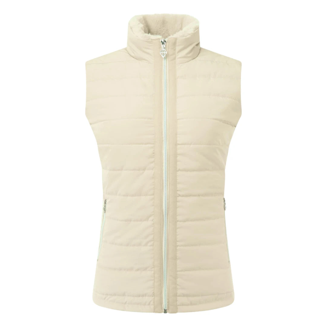 Pure Golf Ladies Hemisphere Faux Fur Collar Golf Gilet PG-58411
