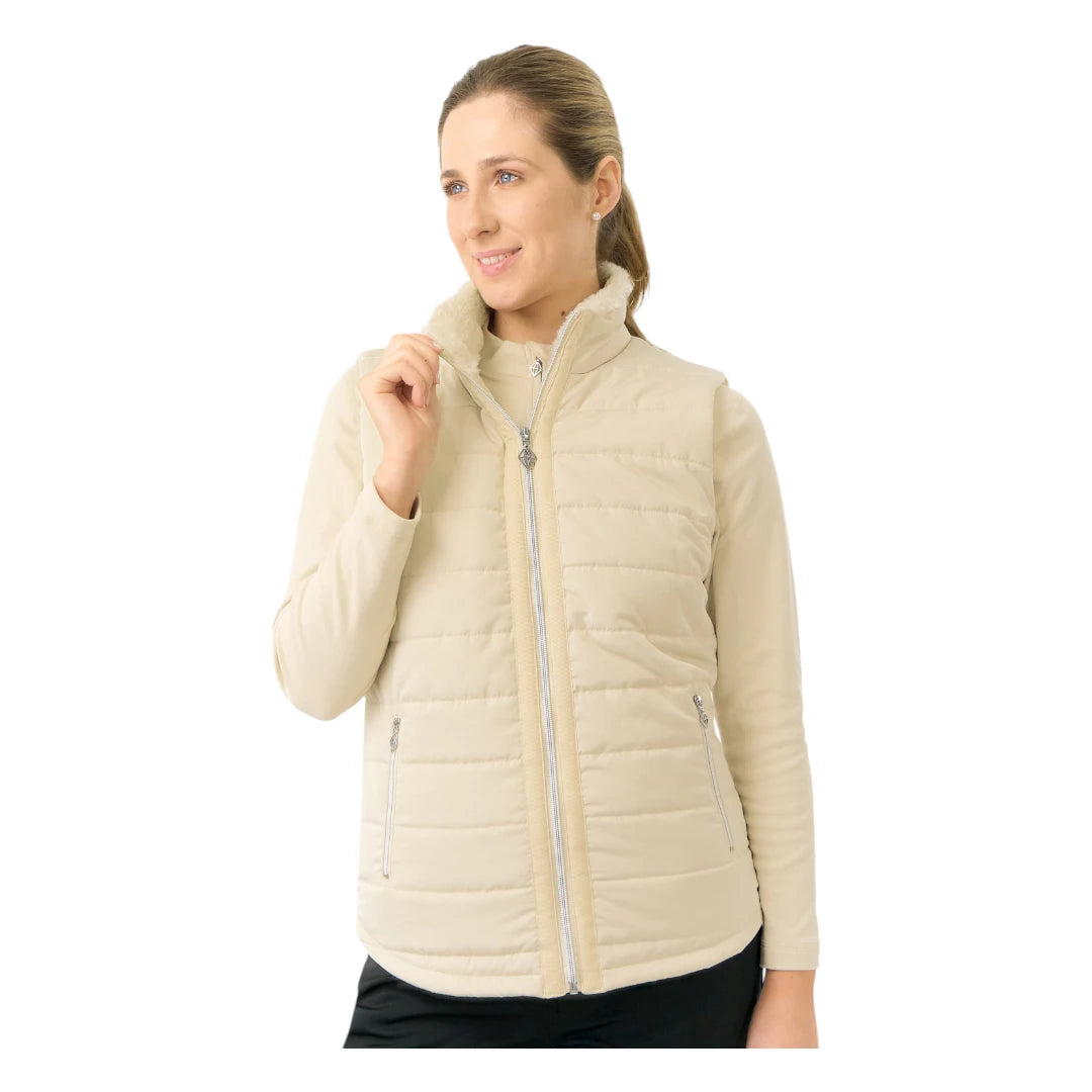 Pure Golf Ladies Hemisphere Faux Fur Collar Golf Gilet PG-58411