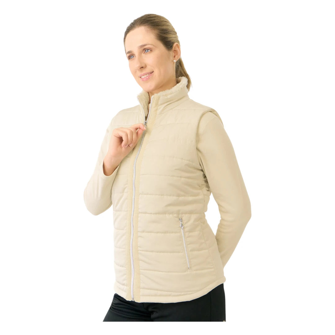 Pure Golf Ladies Hemisphere Faux Fur Collar Golf Gilet PG-58411
