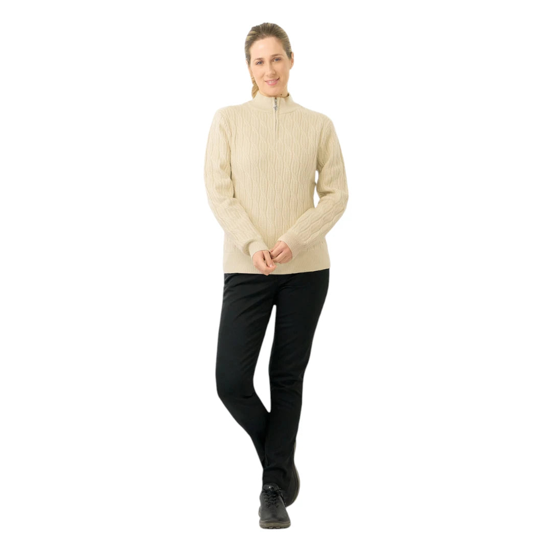 Pure Golf Ladies Sorrell 1/4 Zip Lined Golf Jumper PG-58506