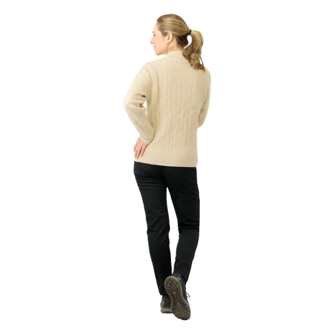 Pure Golf Ladies Sorrell 1/4 Zip Lined Golf Jumper PG-58506