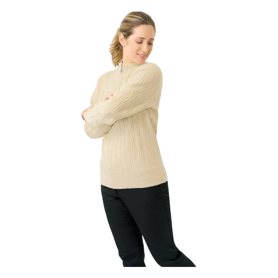 Pure Golf Ladies Sorrell 1/4 Zip Lined Golf Jumper PG-58506