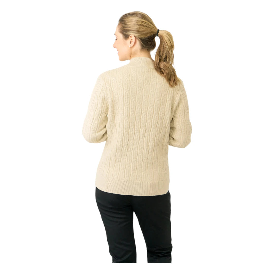 Pure Golf Ladies Sorrell 1/4 Zip Lined Golf Jumper PG-58506