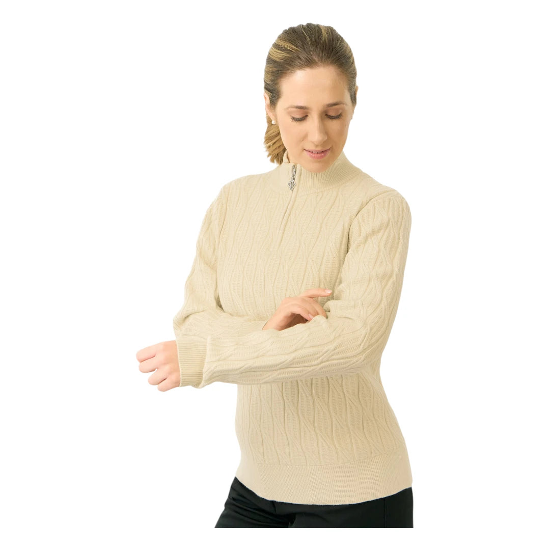 Pure Golf Ladies Sorrell 1/4 Zip Lined Golf Jumper PG-58506